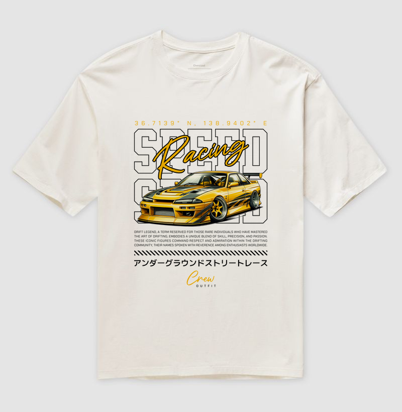 Camiseta Oversized - Speed Racing Drift