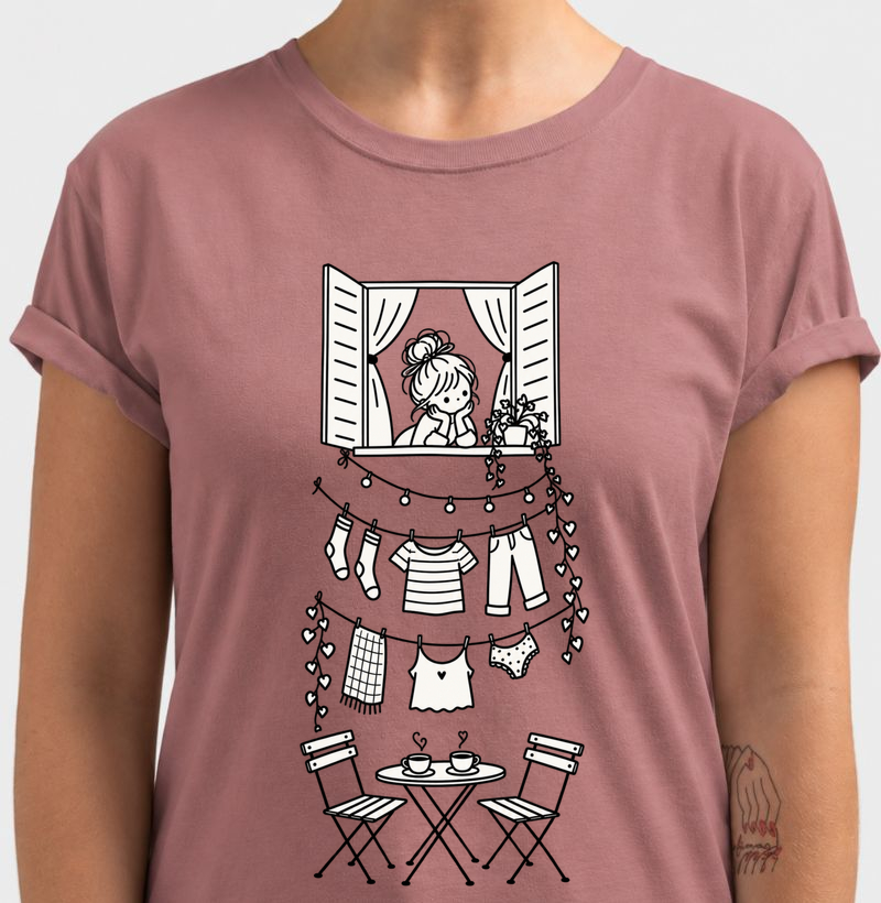 Camiseta A Vida Pela Janela