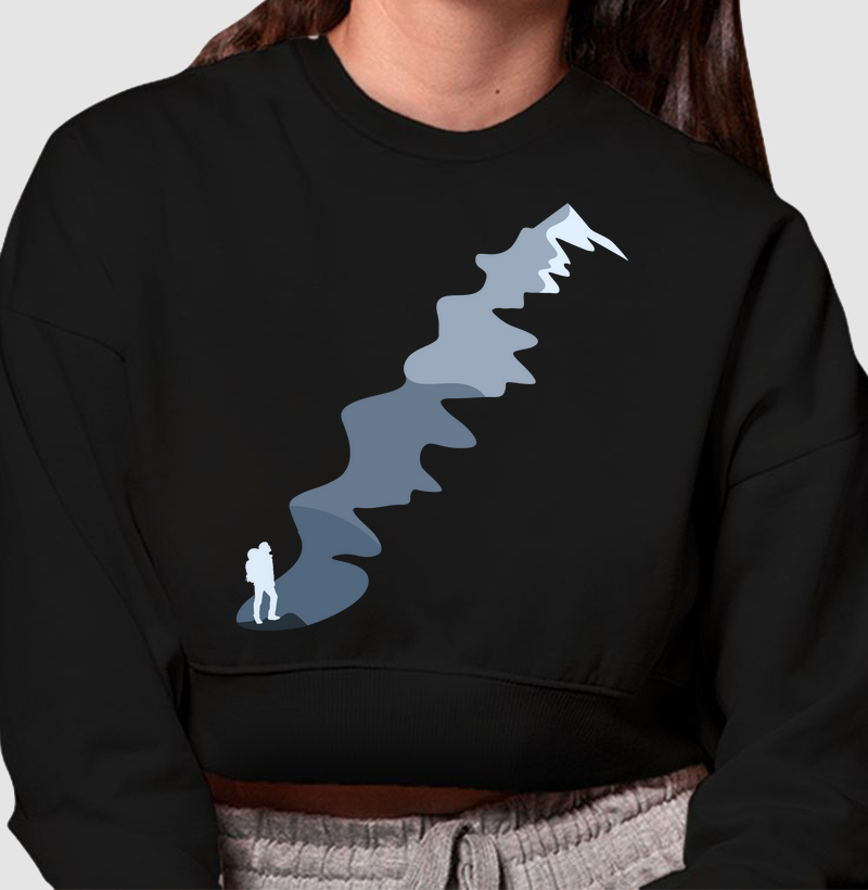 Cropped Moletom Montanha 