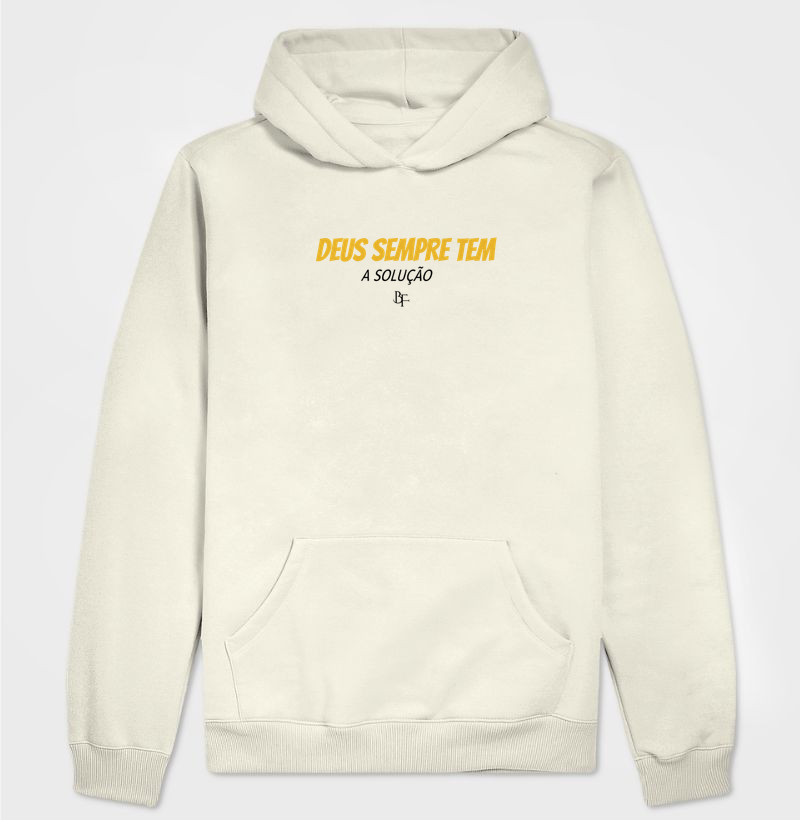 Deus sempre tem a solução - Hoodie Moletom