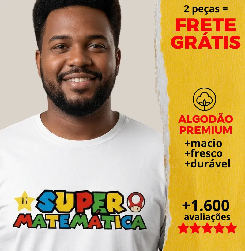 Camiseta Super Matemática