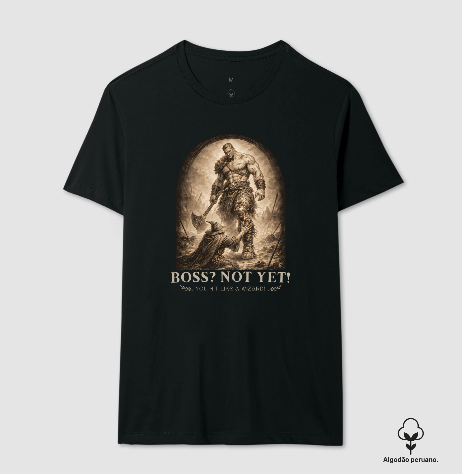 Boss? - Not Yet! - Camiseta Algodão Peruano