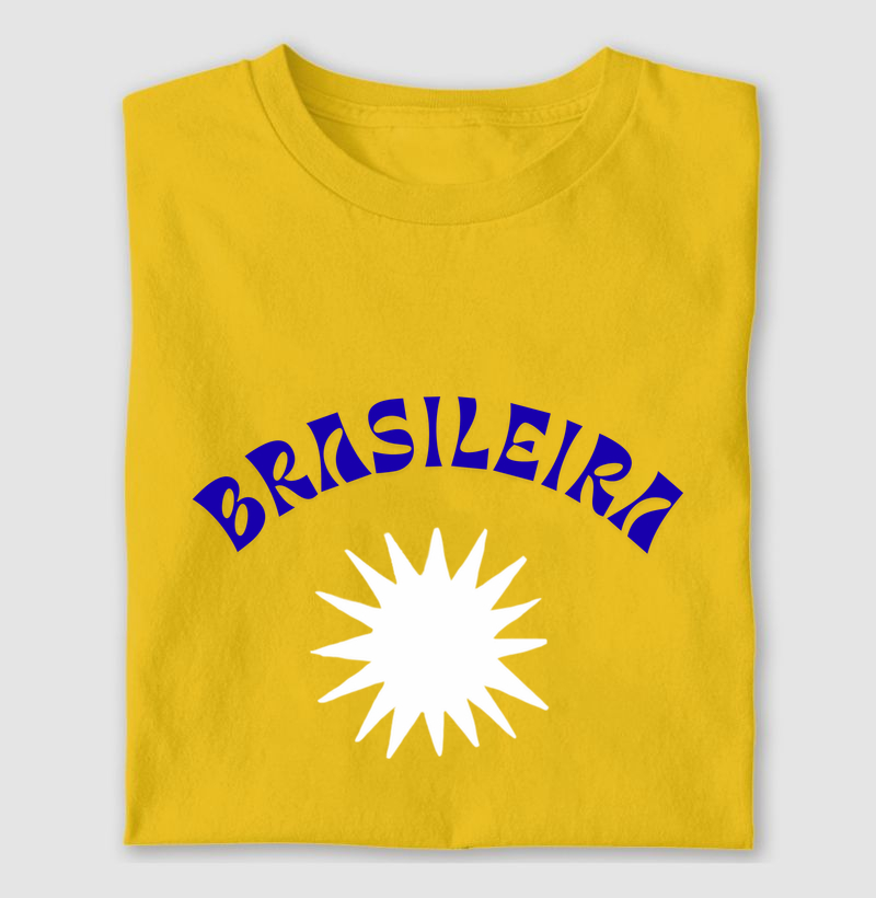 Brasileira fundo amarelo