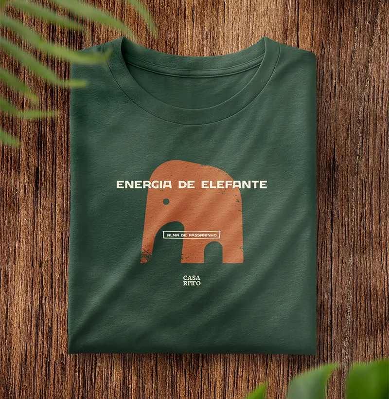 Energia de elefante. Alma de passarinho