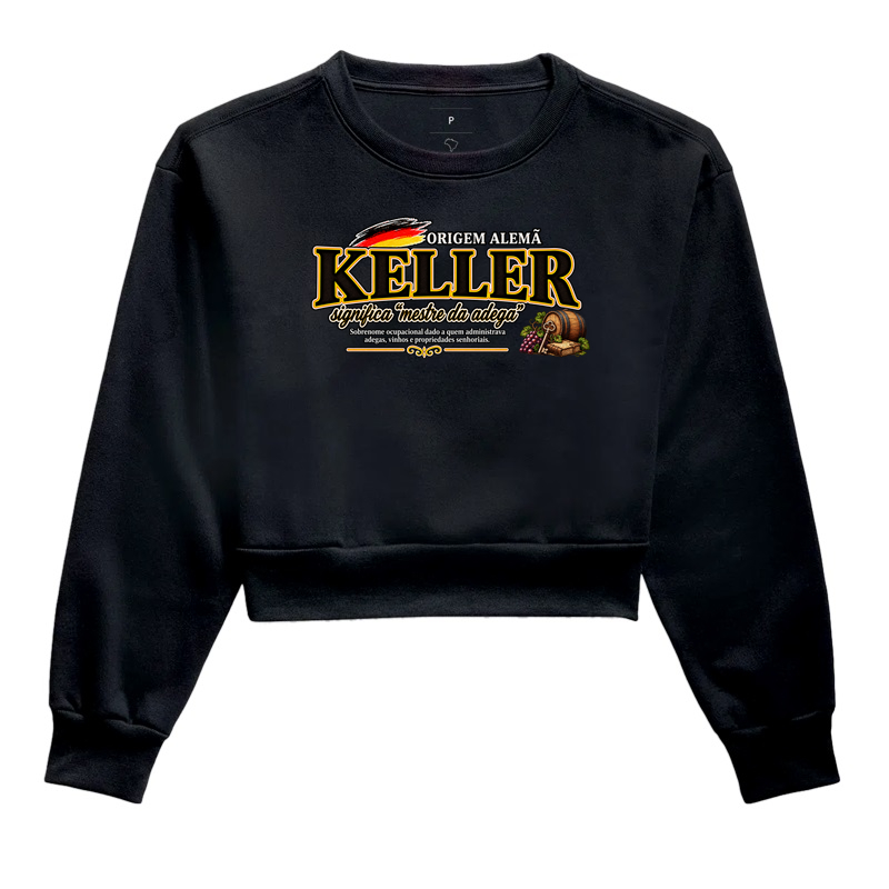 Keller  - Cropped Moletom