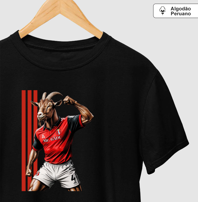 Camiseta Algodão Peruano - Bode Rubro Negro 3 - Mr. GADU