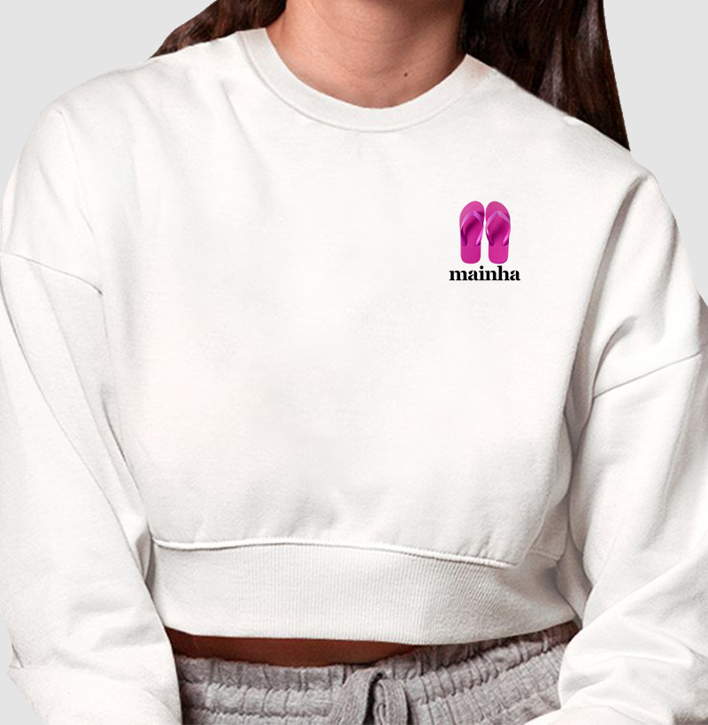 Mainha Cropped Moletom