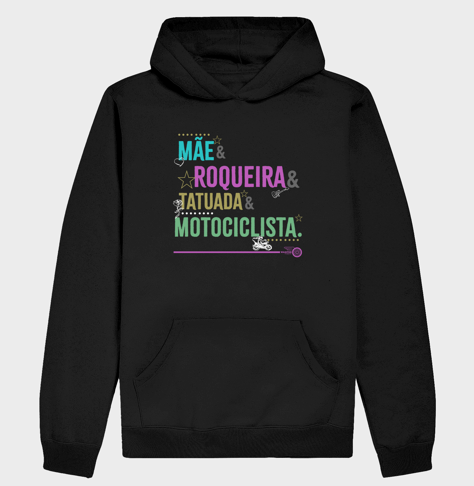 Mãe, Roqueira, Tatuada, Motociclista - Color