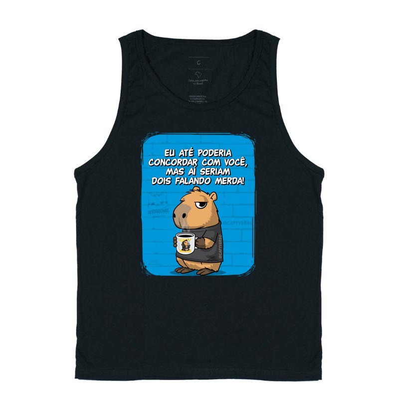 Camiseta Capivara Falando Merda - Regata