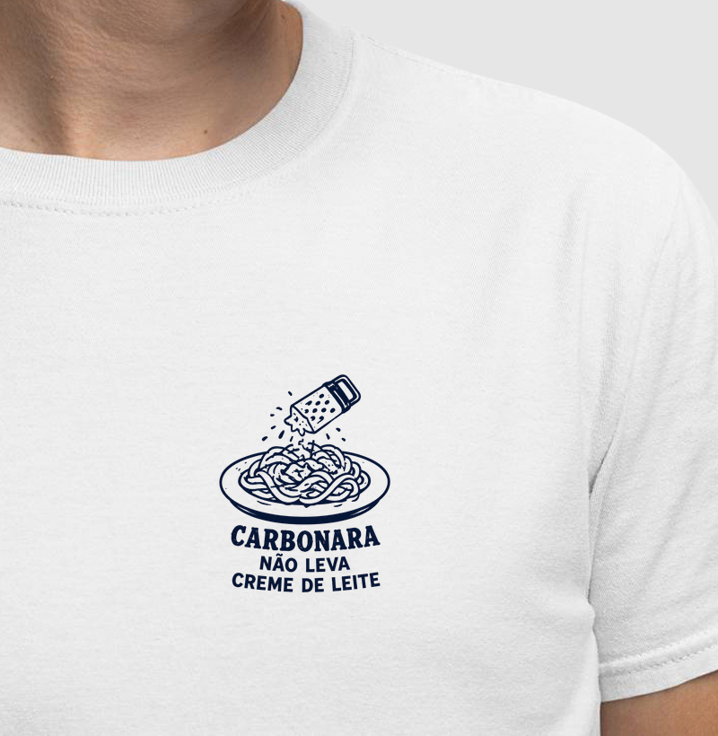 Carbonara não leva creme de leite