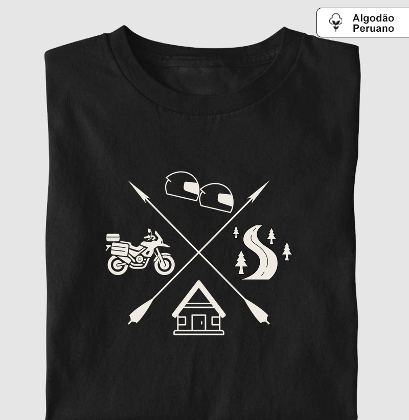 Escapada para a Serra - Camiseta Algodão Peruano