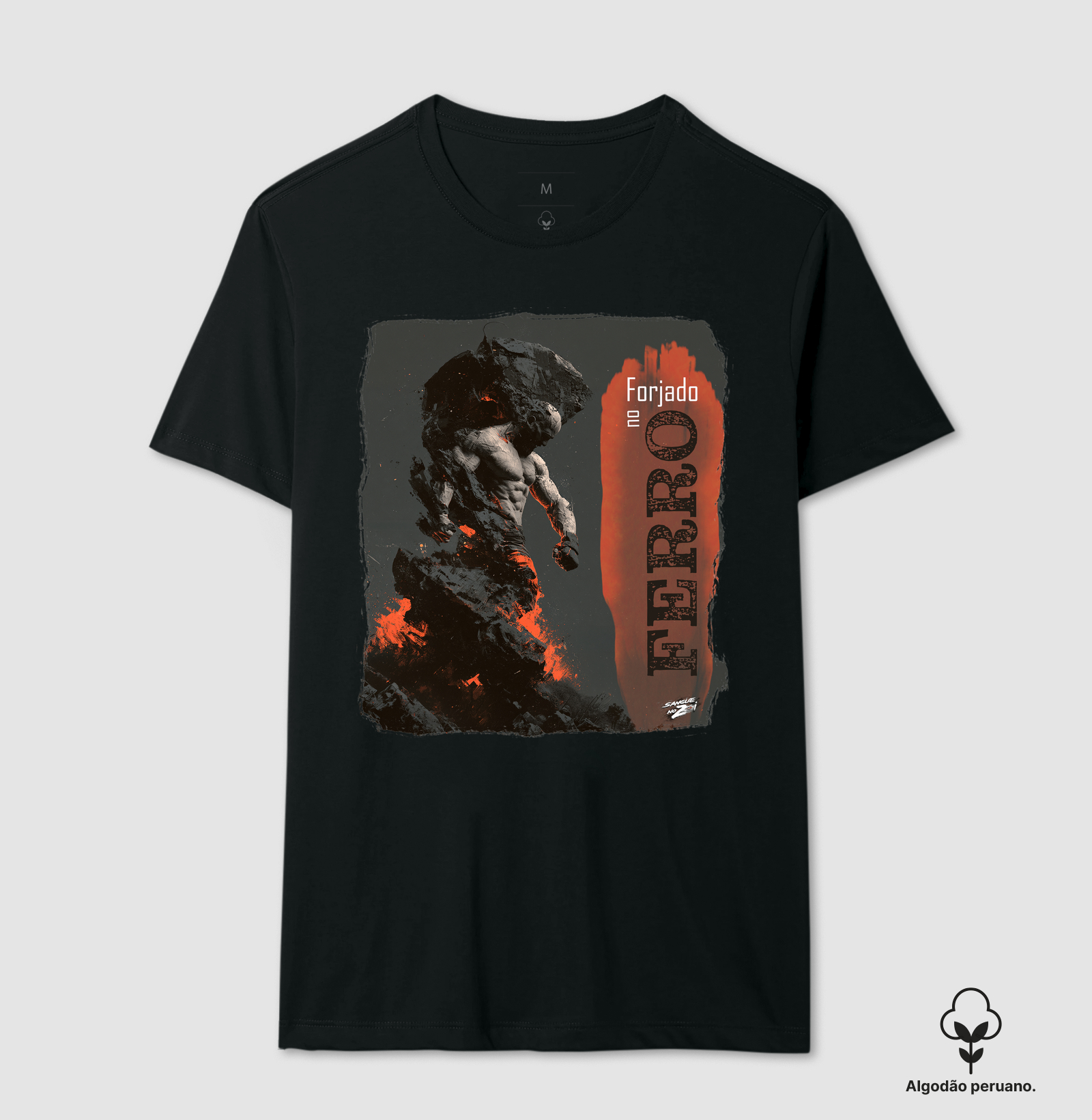 Forjado no ferro 02 - Camiseta Algodão Peruano
