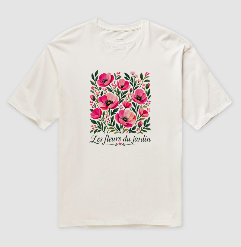 Camiseta Les fleurs du jardin