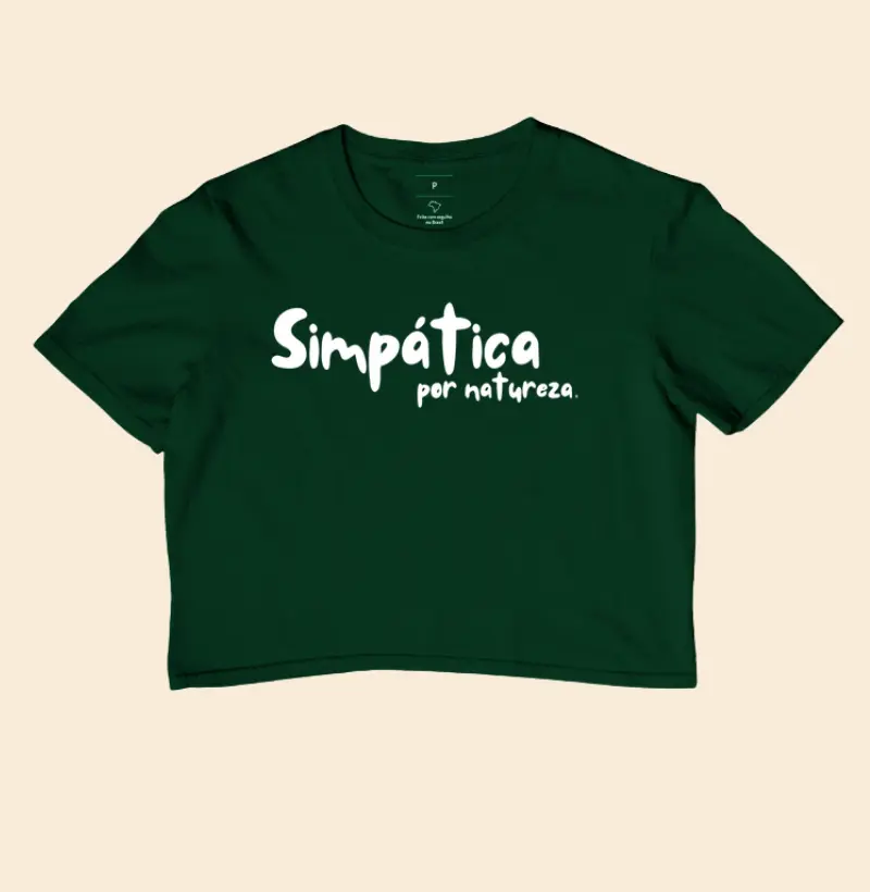 Cropped Simpática por natureza 