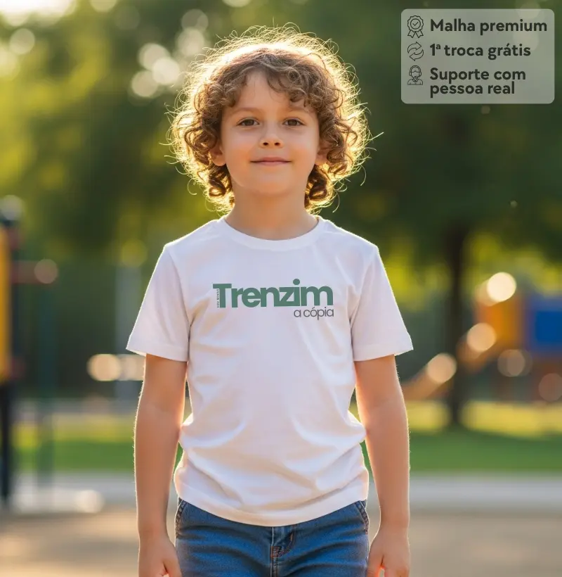 Camiseta Infantil Mineirês | Trenzim a Cópia (Humor)