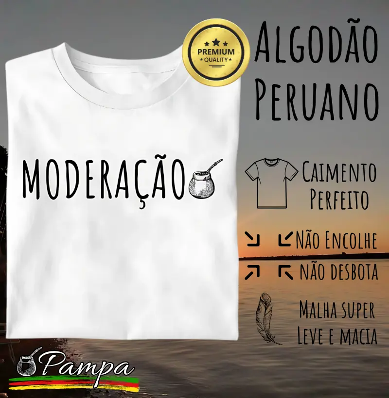 Camiseta Beba com Moderação (Premium)