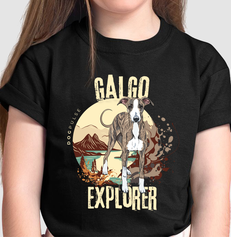 Camiseta Infantil Dog Pulse Galgo Explorer – Speed of the Wind