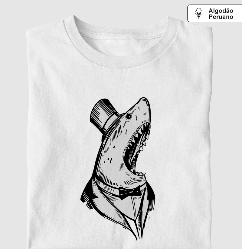 Suit Shark - Camiseta Algodão Peruano