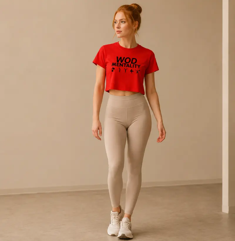 Cropped WOD Mentality – TRENO | Mentalidade de Treino