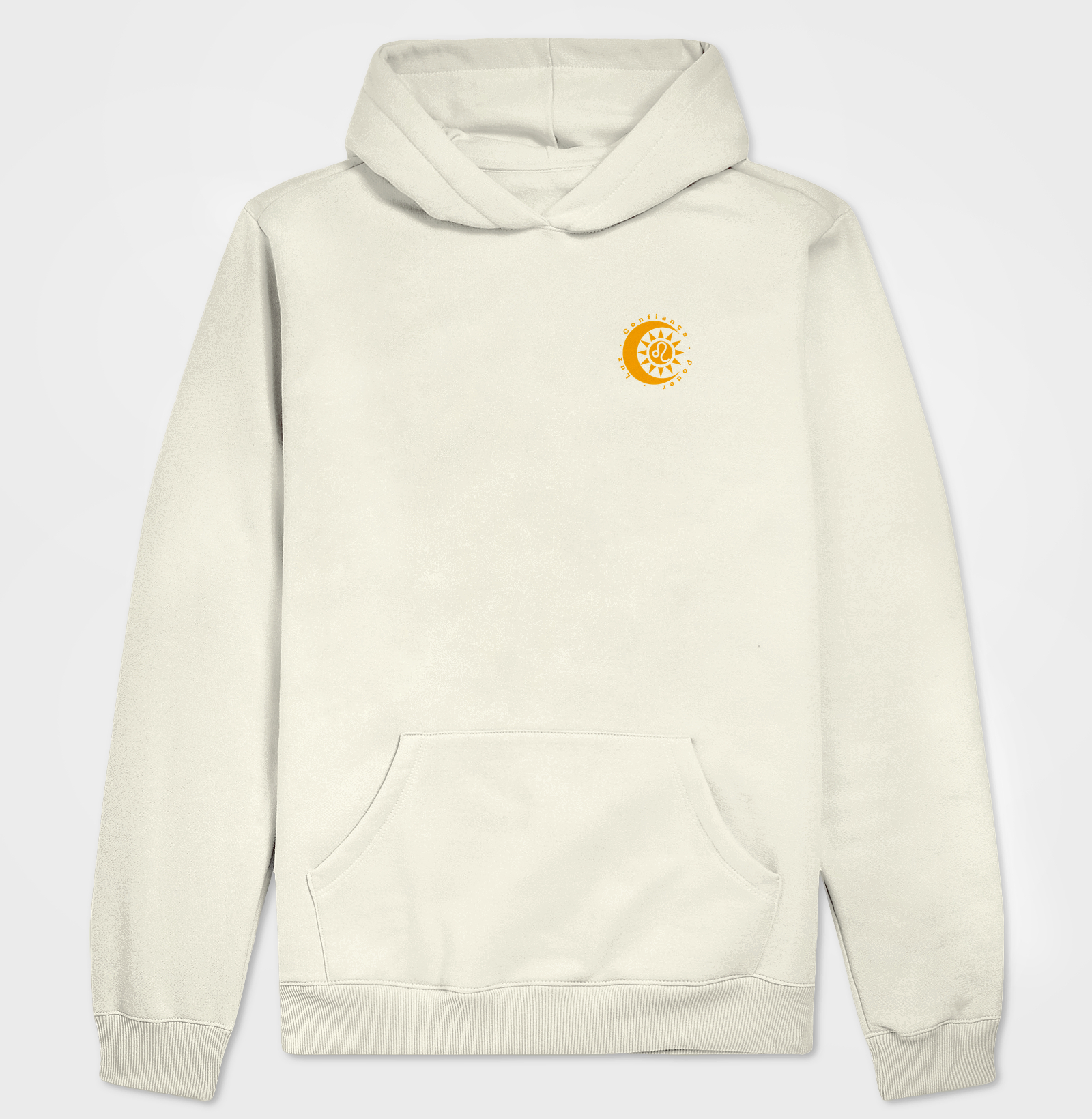 Leão Luz • Confiança • Poder - MINIMALISTA - Hoodie Moletom