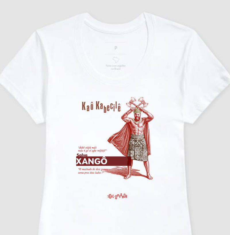 camiseta XANGÔ iorubá feminina