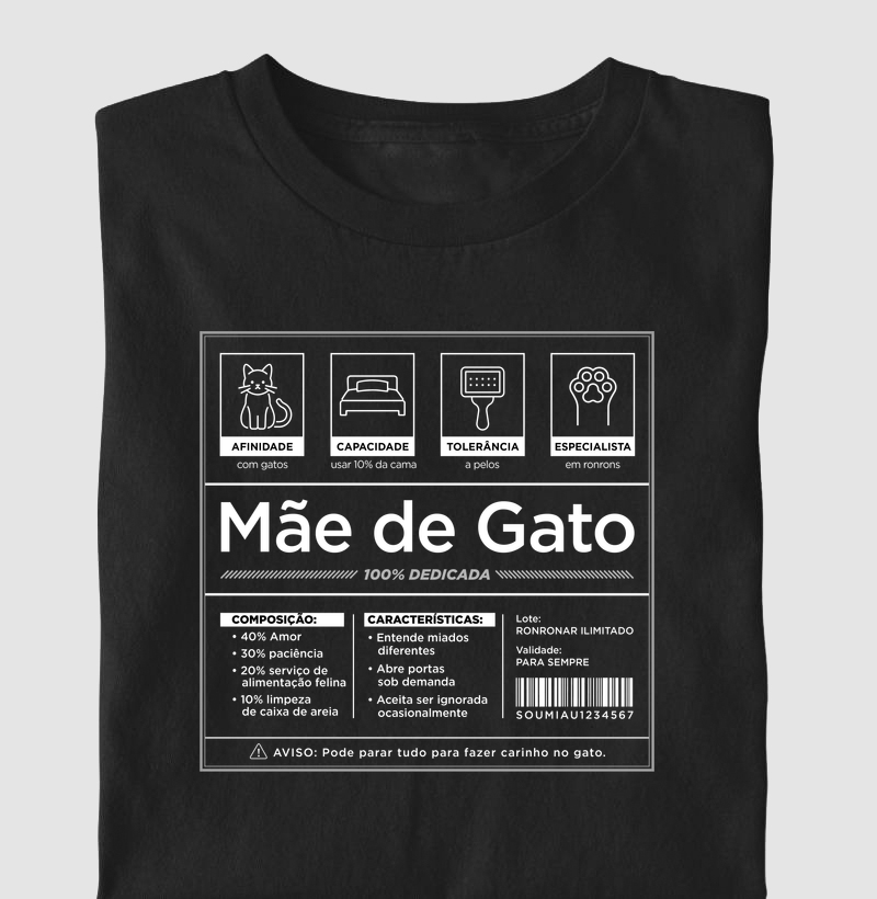 Rótulo Mãe de Gato