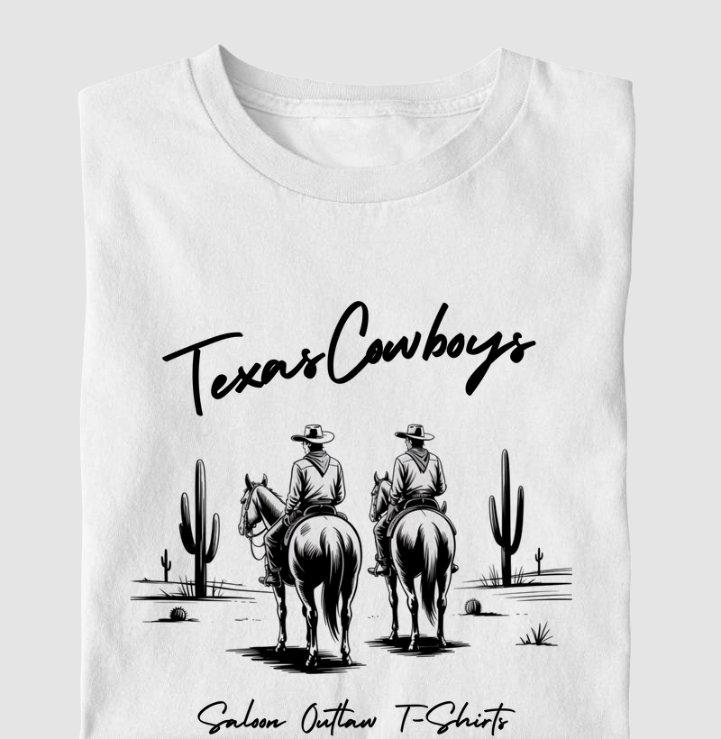 Saloon - Texas Cowboys B&W