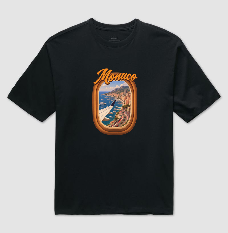 Mônaco Grand Prix Vintage - Camiseta Oversized