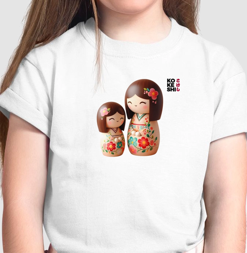 KOKESHI - Mãe e filha - Olhos fechados