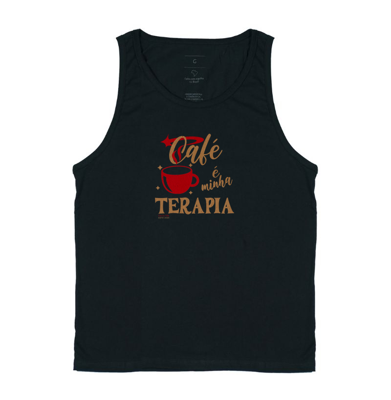 Café é minha terapia - vermelho paixão