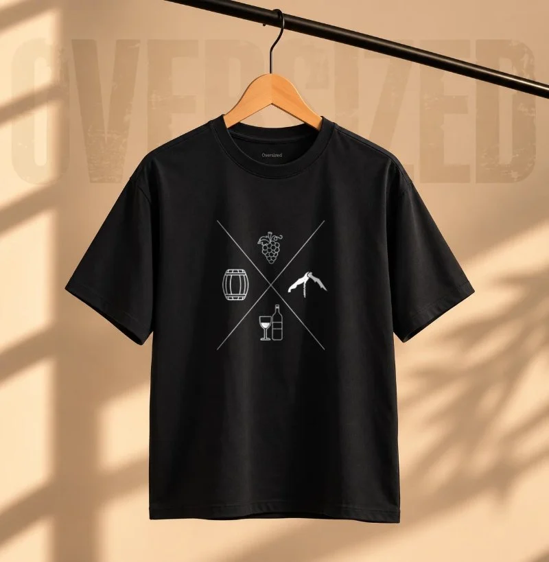 Camiseta Oversized A Essência do Vinho 2 - Camiseta Oversized