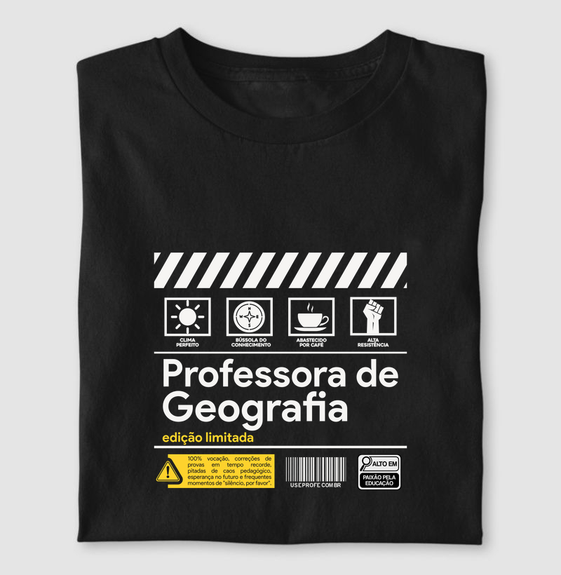 Professora de Geografia - Rótulo