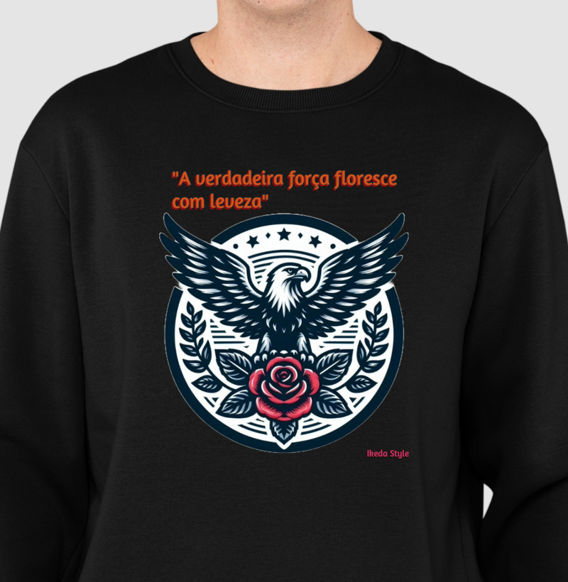 "A verdadeira força floresce com leveza"
