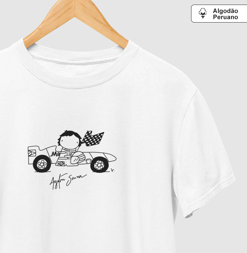 T-Shirt Algodão Peruano Ayrton Senna