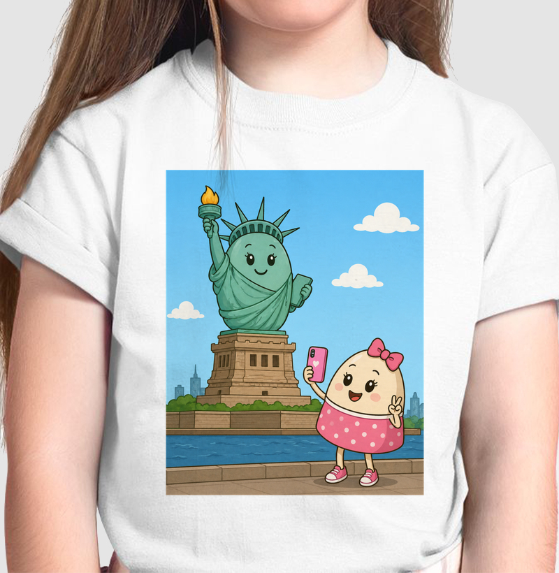 Egg Geo - New York - Camiseta Infantil