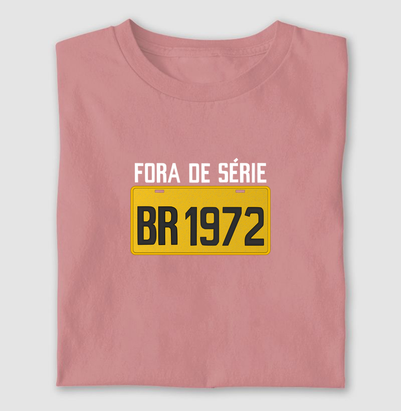 Placa Amarela Grande - Fora de Série 1972