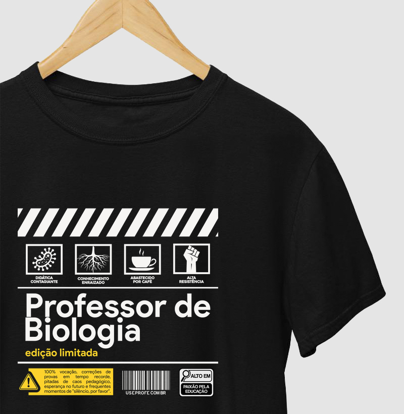Professor de Biologia - Rótulo
