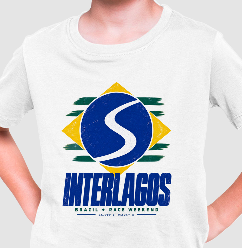 Bandeira Interlagos - Camiseta Infantil