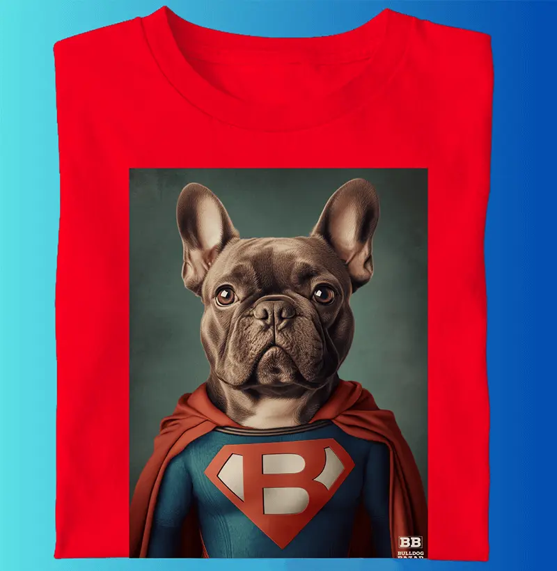 Camiseta Bulldog Frances "SuperBull"