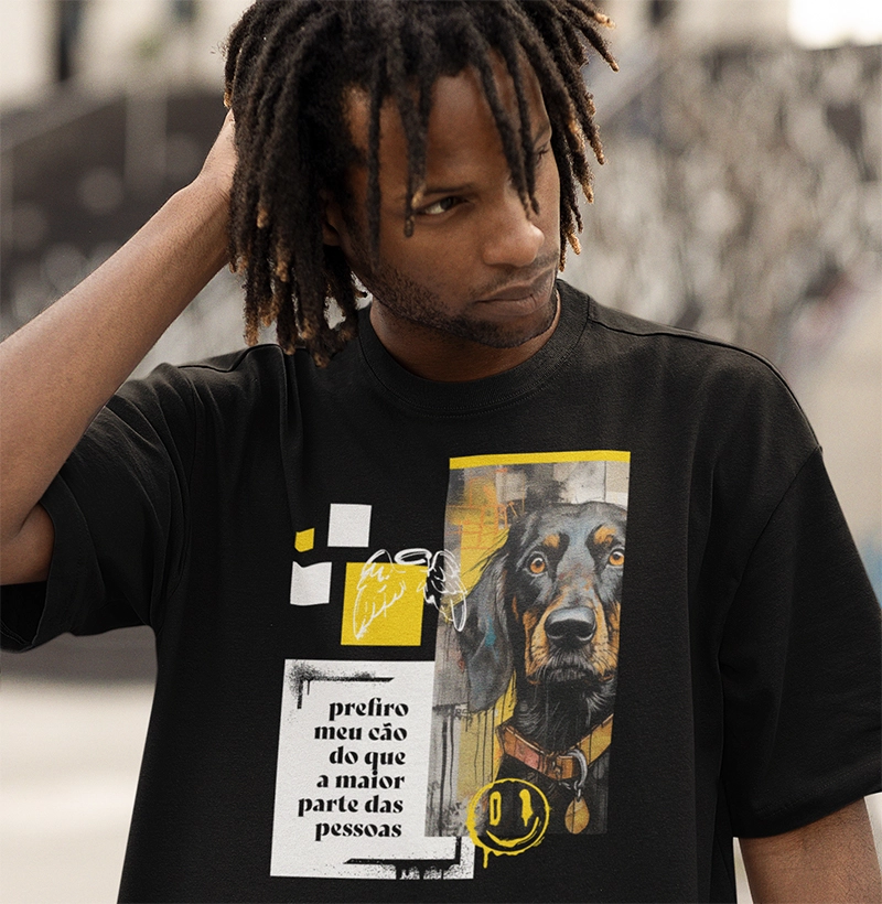Camiseta Prefiro Cão