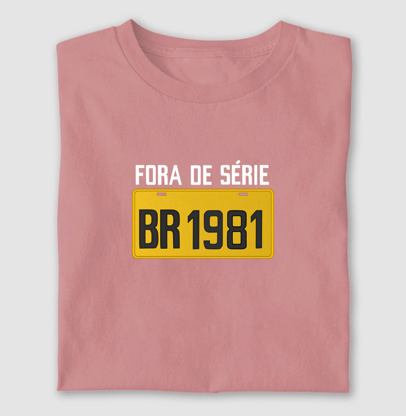 Placa Amarela Grande - Fora de Série 1981