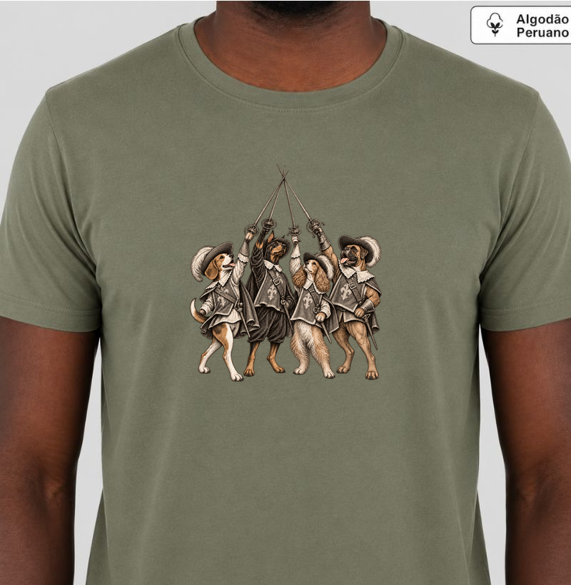 Camiseta D'Artagnan e os Três Mosqueteiros