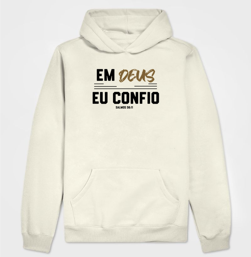 Em Deus eu  Confio - Estampa Preta