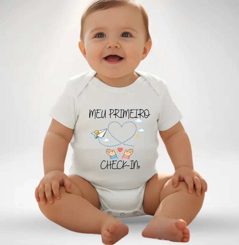 Body Infantil - Meu Primeiro Check-in | Baby Excursionista