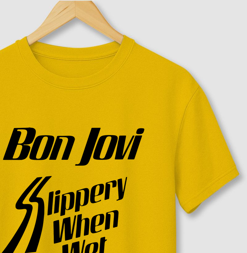 Camiseta Bon Jovi Slippery When Wet