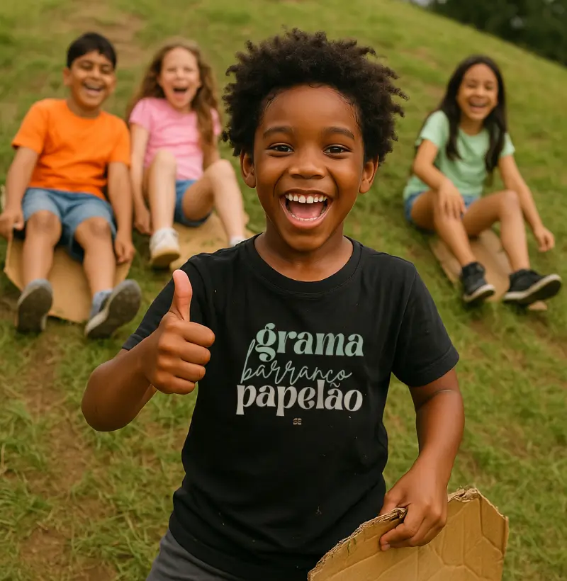Grama, Barranco e Papelão