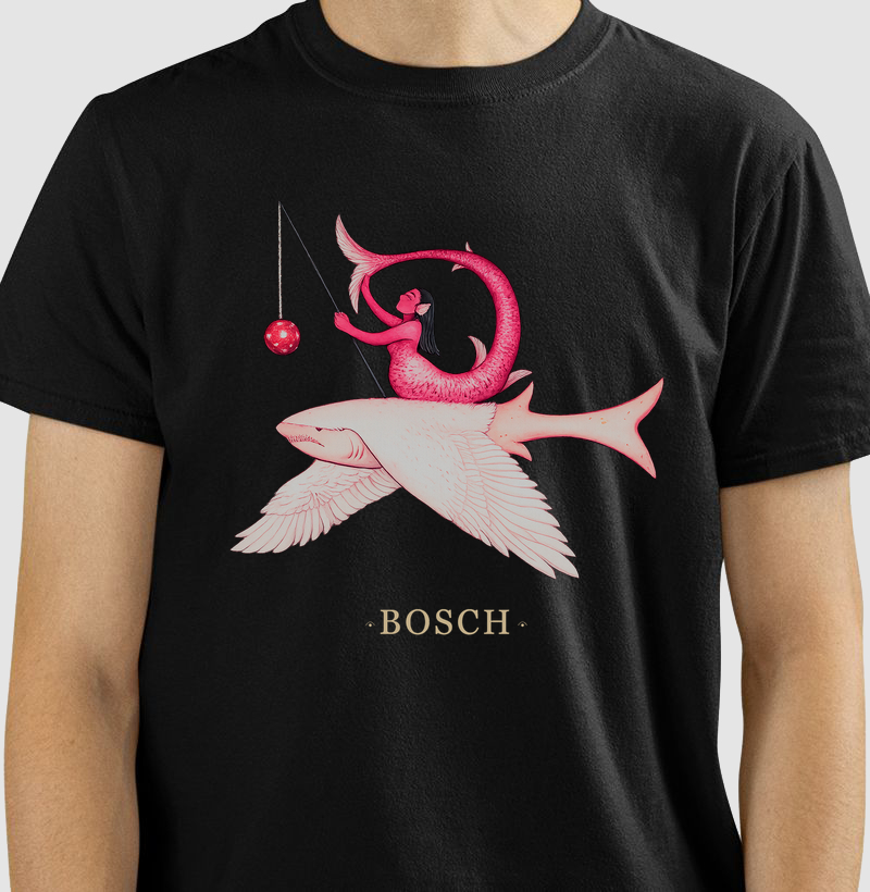 Surrealismo Dark Art Hieronymus Bosch Tubarão Passaro