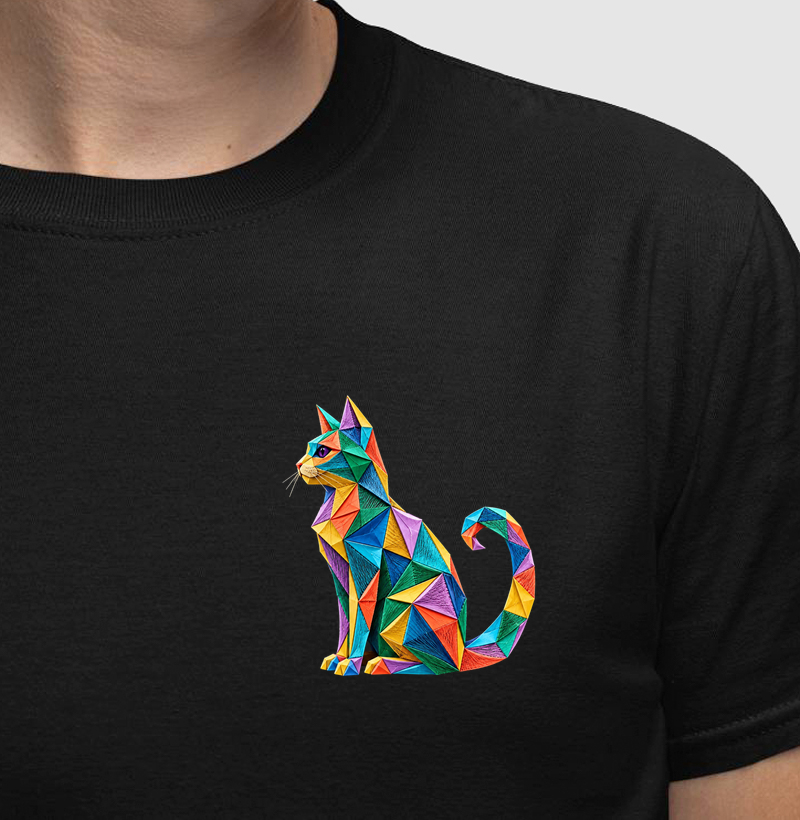 Gato Cubista - Camiseta