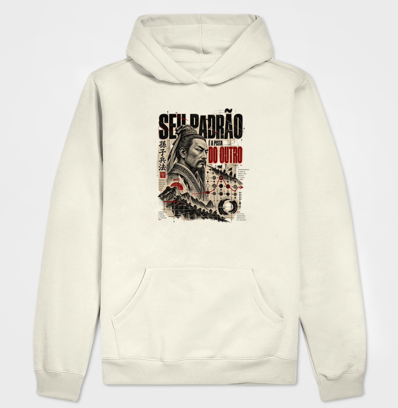 Sun Tzu - Seu Padrão é a Pista do Outro - Hoodie Moletom