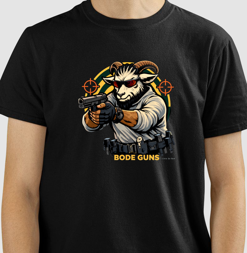 Camiseta maçonaria - Bode Guns Atirador